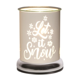 Electric Wax Melter Touch - White Silhouette Let it Snow 17cm Electric Wax Melter Touch - White Silhouette Let it Snow 17cm