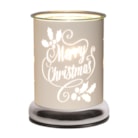 Electric Wax Melter Touch - White Silhouette Merry 17cm Electric Wax Melter Touch - White Silhouette Merry 17cm