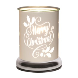 Electric Wax Melter Touch - White Silhouette Merry 17cm Electric Wax Melter Touch - White Silhouette Merry 17cm
