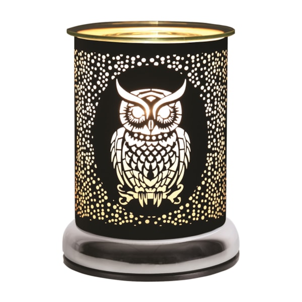 Electric Wax Melter Touch - Black Silhouette Owl 17cm Electric Wax Melter Touch - Black Silhouette Owl 17cm