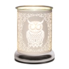 Electric Wax Melter Touch - White Silhouette Owl 17cm Electric Wax Melter Touch - White Silhouette Owl 17cm