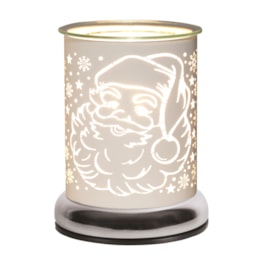 Electric Wax Melter Touch - White Silhouette Santa 17cm Electric Wax Melter Touch - White Silhouette Santa 17cm