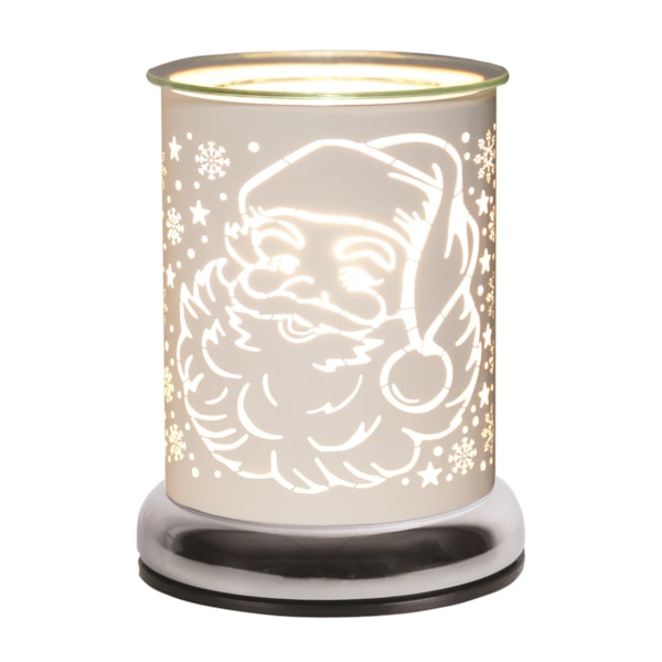 Electric Wax Melter Touch - White Silhouette Santa 17cm Electric Wax Melter Touch - White Silhouette Santa 17cm