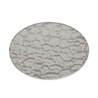 Candle Plate - Textured Silver Glass 20cm Candle Plate - Textured Silver Glass 20cm