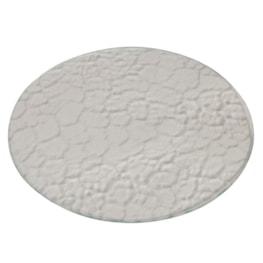 Candle Plate - Textured Clear Glass Candle Plate - Textured Clear Glass