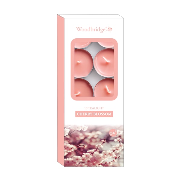 Pack 10 Tealights Cherry Blossom by Woodbridge Pack 10 Tealights Cherry Blossom by Woodbridge