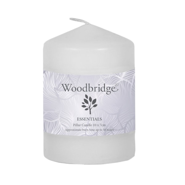 White Unscented Pillar Candle 10x7cm White Unscented Pillar Candle 10x7cm