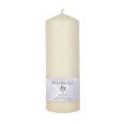 Ivory Unscented Pillar Candle 25x7cm Ivory Unscented Pillar Candle 25x7cm