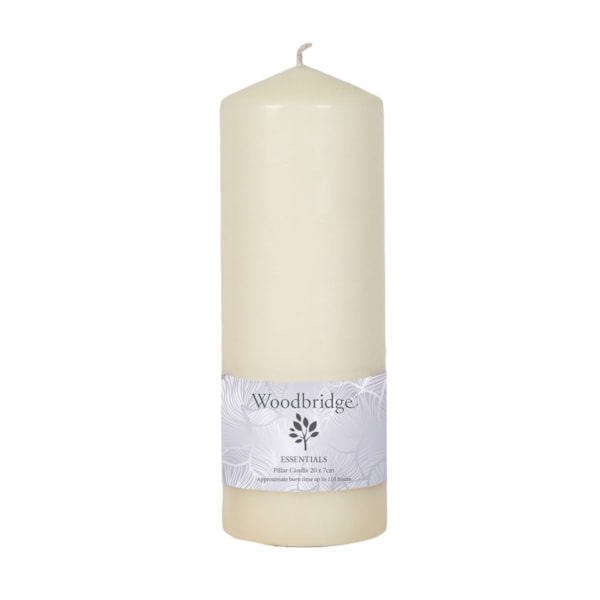 Ivory Unscented Pillar Candle 25x7cm Ivory Unscented Pillar Candle 25x7cm