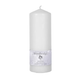 White Unscented Pillar Candle 20x7cm White Unscented Pillar Candle 20x7cm
