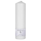 White Unscented Pillar Candle 25x7cm White Unscented Pillar Candle 25x7cm