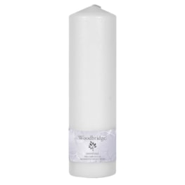 White Unscented Pillar Candle 25x7cm White Unscented Pillar Candle 25x7cm