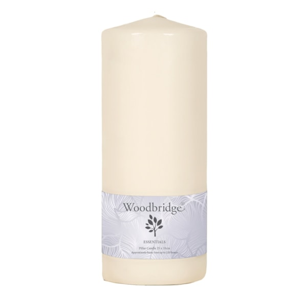 Ivory Unscented Pillar Candle 25x10cm Ivory Unscented Pillar Candle 25x10cm