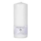 White Unscented Pillar Candle 25x10cm White Unscented Pillar Candle 25x10cm