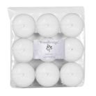 White Unscented Maxi Tealights Pack of 9 White Unscented Maxi Tealights Pack of 9