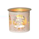 Tealight Wax Melter and Candle Holder - White & Gold Silhouette Melter Fairy Tealight Wax Melter and Candle Holder - White & Gold Silhouette Melter Fairy