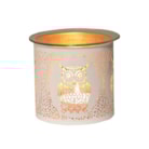 Tealight Wax Melter and Candle Holder - White & Gold Silhouette Melter Owl Tealight Wax Melter and Candle Holder - White & Gold Silhouette Melter Owl