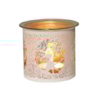 Tealight Wax Melter and Candle Holder -White & Gold Silhouette Melter seat fairy Tealight Wax Melter and Candle Holder -White & Gold Silhouette Melter seat fairy