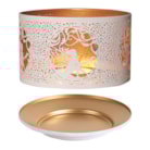 Jar Shade & Tray Set Metal Silhouette - White Seat Fairy Jar Shade & Tray Set Metal Silhouette - White Seat Fairy