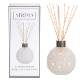 White Lustre Glass Reed Diffuser & 50 Rattan Reeds White Lustre Glass Reed Diffuser & 50 Rattan Reeds