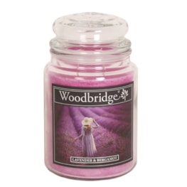 Lavender & Bergamot Woodbridge Large Scented Candle Jar Lavender & Bergamot Woodbridge Large Scented Candle Jar