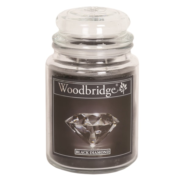 Black Diamond Woodbridge Large Scented Candle Jar Black Diamond Woodbridge Large Scented Candle Jar