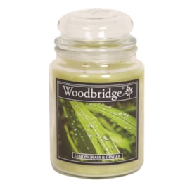 Lemongrass & Ginger Woodbridge Large Scented Candle Jar Lemongrass & Ginger Woodbridge Large Scented Candle Jar