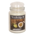 Coconut & Lime Woodbridge Large Scented Candle Jar Coconut & Lime Woodbridge Large Scented Candle Jar