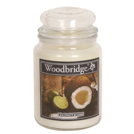 Coconut & Lime Woodbridge Large Scented Candle Jar Coconut & Lime Woodbridge Large Scented Candle Jar