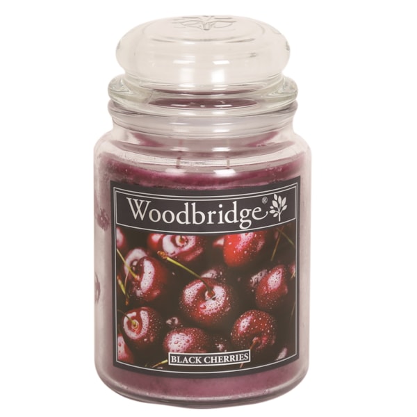 Black Cherries Woodbridge Large Scented Candle Jar Black Cherries Woodbridge Large Scented Candle Jar