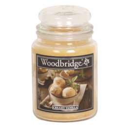 Creamy Vanilla Woodbridge Large Scented Candle Jar Creamy Vanilla Woodbridge Large Scented Candle Jar