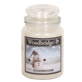 Christmas Snowman Woodbridge Large Scented Candle Jar Christmas Snowman Woodbridge Large Scented Candle Jar