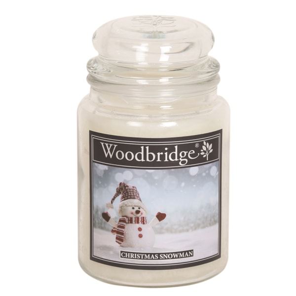 Christmas Snowman Woodbridge Large Scented Candle Jar Christmas Snowman Woodbridge Large Scented Candle Jar