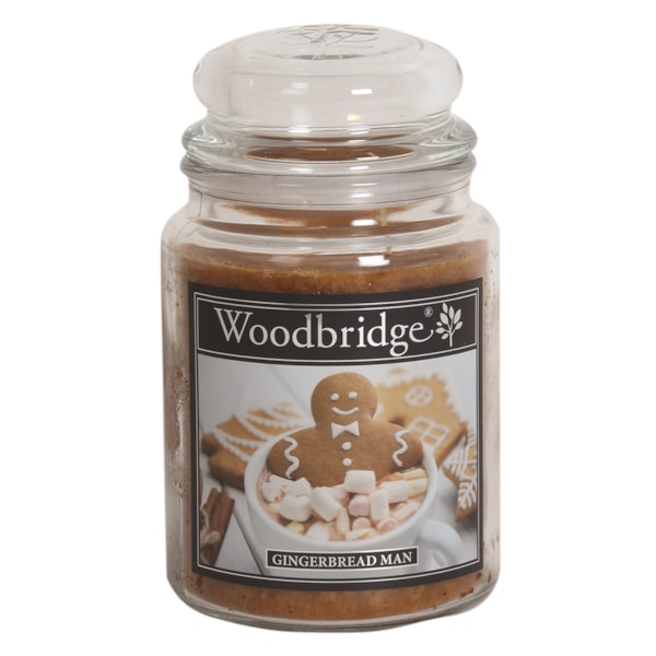 Gingerbread Man Woodbridge Large Scented Candle Jar Gingerbread Man Woodbridge Large Scented Candle Jar