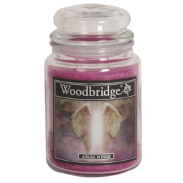 Angel Wings Woodbridge Large Scented Candle Jar Angel Wings Woodbridge Large Scented Candle Jar