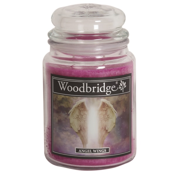 Angel Wings Woodbridge Large Scented Candle Jar Angel Wings Woodbridge Large Scented Candle Jar