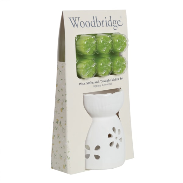 Woodbridge Wax Melts & Tealight Melter Set – Spring Blossoms