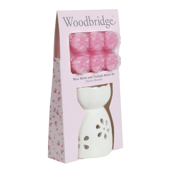 Woodbridge Wax Melts & Tealight Melter Set – Cherry Blossom Woodbridge Wax Melts & Tealight Melter Set – Cherry Blossom