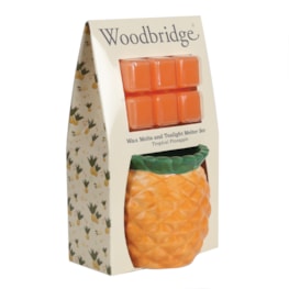Woodbridge Wax Melts & Tealight Melter Set – Tropical Pineapple Woodbridge Wax Melts & Tealight Melter Set – Tropical Pineapple