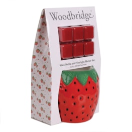 Woodbridge Wax Melts & Tealight Melter Set – Juicy Strawberry Woodbridge Wax Melts & Tealight Melter Set – Juicy Strawberry