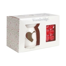 Woodbridge Wax Melts & Tealight Melter Set – Warm Hearts Woodbridge Wax Melts & Tealight Melter Set – Warm Hearts