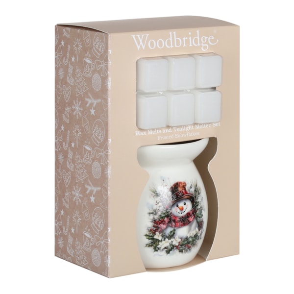 Woodbridge Wax Melts & Tealight Melter Set – Snowman Woodbridge Wax Melts & Tealight Melter Set – Snowman