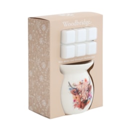 Woodbridge Wax Melts & Tealight Melter Set – Highland Cow