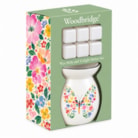 Woodbridge Wax Melts & Tealight Melter Set – Floral Butterfly Woodbridge Wax Melts & Tealight Melter Set – Floral Butterfly