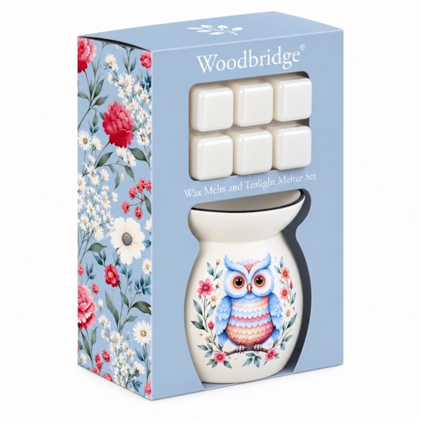 Woodbridge Wax Melts & Tealight Melter Set – Owl Woodbridge Wax Melts & Tealight Melter Set – Owl