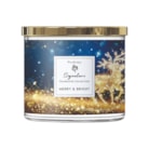 Merry & Bright Wax Tumbler Candle Jar by Woodbridge 410g Merry & Bright Wax Tumbler Candle Jar by Woodbridge 410g