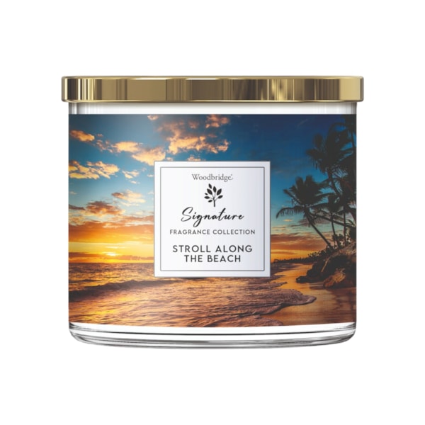 Stroll Along The Beach Wax Tumbler Candle Jar by Woodbridge 410g Stroll Along The Beach Wax Tumbler Candle Jar by Woodbridge 410g