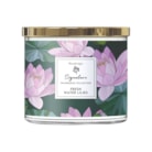 Fresh Water Lilies Wax Tumbler Candle Jar by Woodbridge 410g Fresh Water Lilies Wax Tumbler Candle Jar by Woodbridge 410g