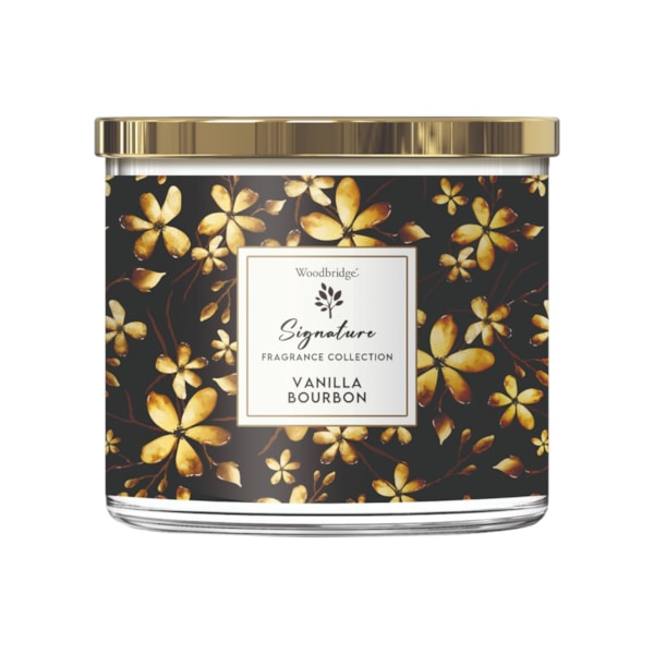 Vanilla Bourbon Wax Tumbler Candle Jar by Woodbridge 410g Vanilla Bourbon Wax Tumbler Candle Jar by Woodbridge 410g