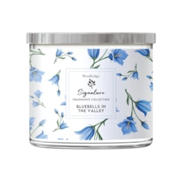Bluebells in the Valley Wax Tumbler Candle Jar by Woodbridge 410g Bluebells in the Valley Wax Tumbler Candle Jar by Woodbridge 410g